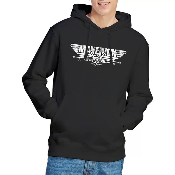 Top Gun Mens Maverick Logo Hoodie