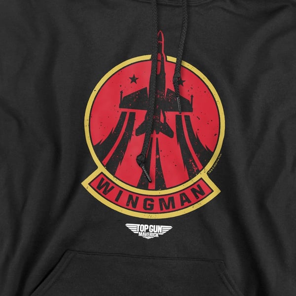 Top Gun Mens Wingman Logo Hoodie