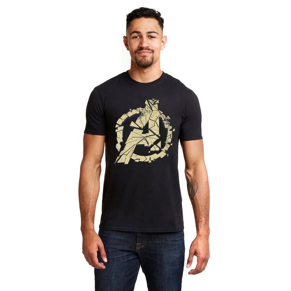 Avengers Endgame Herre Cracked T-shirt