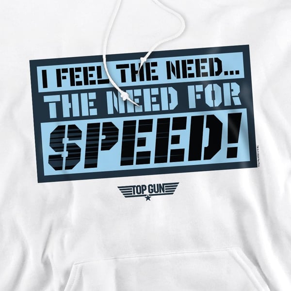 Top Gun Mens I Feel The Need Hoodie