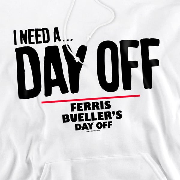 Ferris Bueller´s Day Off Mens Ferris Bueller Needs A Day Off Hoodie
