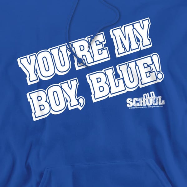 Old School Mens My Boy Blue Hoodie