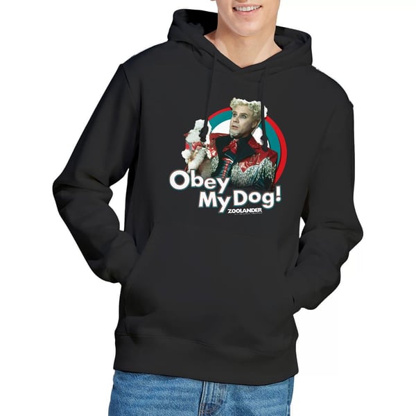 Zoolander Mens Obey My Dog Hoodie