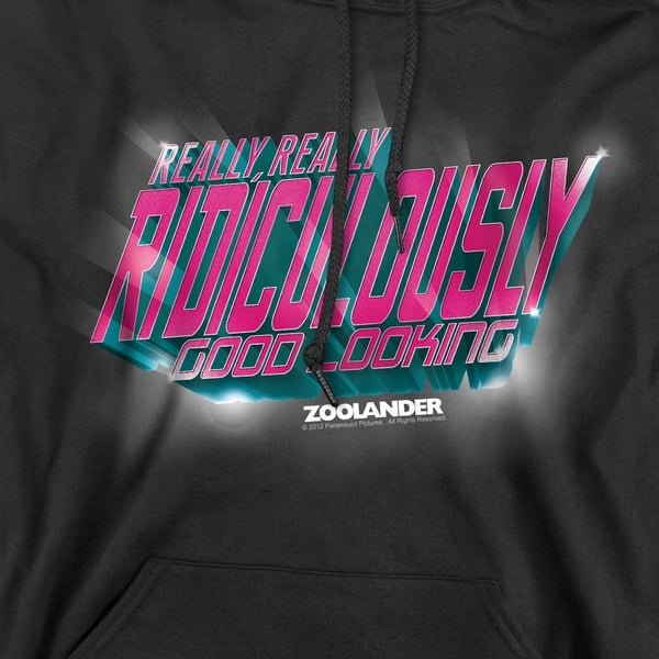 Zoolander Mens Ridiculously Good Looking Hoodie