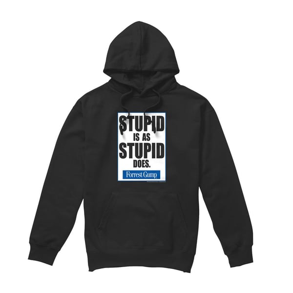 Forrest Gump Mens Stupid Is Hoodie Forrest Gump Mens Stupid Is Hoodie