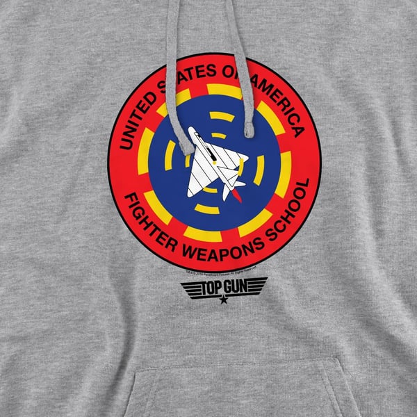 Top Gun Mens Fighter Weapons School Hoodie