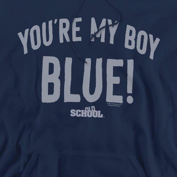 Old School Mens My Boy Blue Hoodie