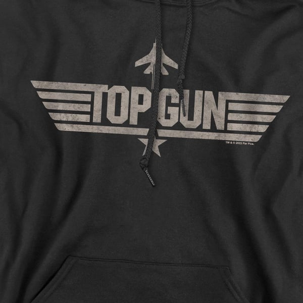 Top Gun Mens Monotone Logo Hoodie
