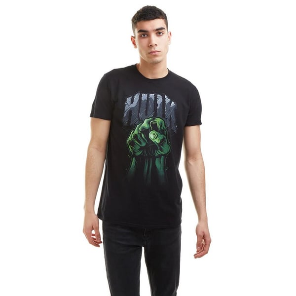Hulk T-shirt med knytnæve til mænd
