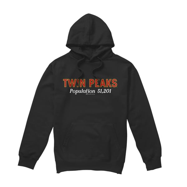 Twin Peaks Mens Population Hoodie Twin Peaks Mens Population Hoodie