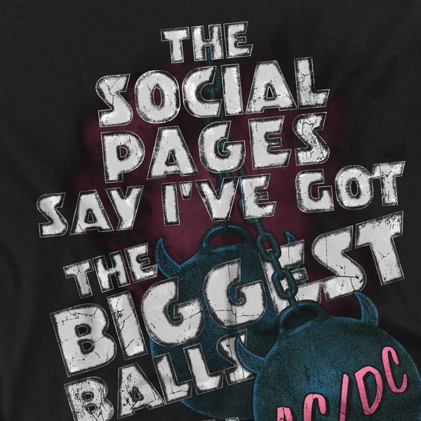 AC/DC Unisex Vuxen Big Balls T-shirt