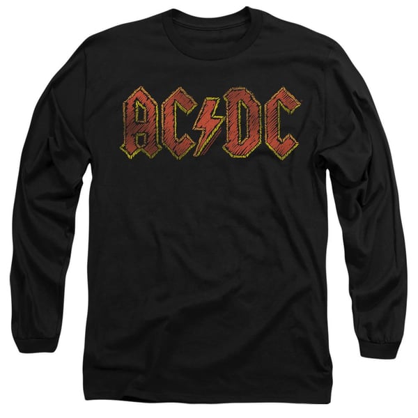 AC/DC Unisex aikuisten käsin piirretty logo T-paita