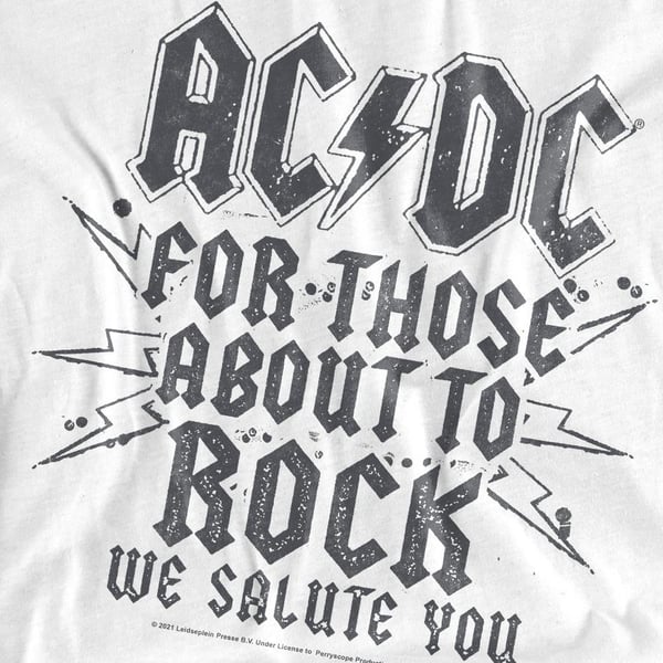 AC/DC Unisex aikuisten Salute T-paita