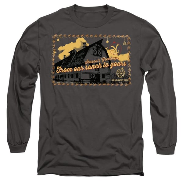Yellowstone Unisex Aikuisten Terveisiä Yellowstone-joulusta T-paita