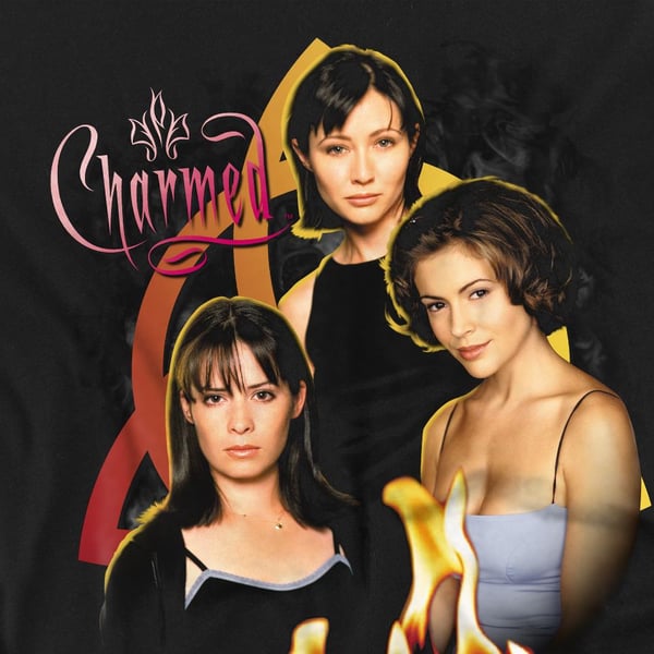 Charmed Unisex Aikuisten Alkuperäinen Kolme T-paita