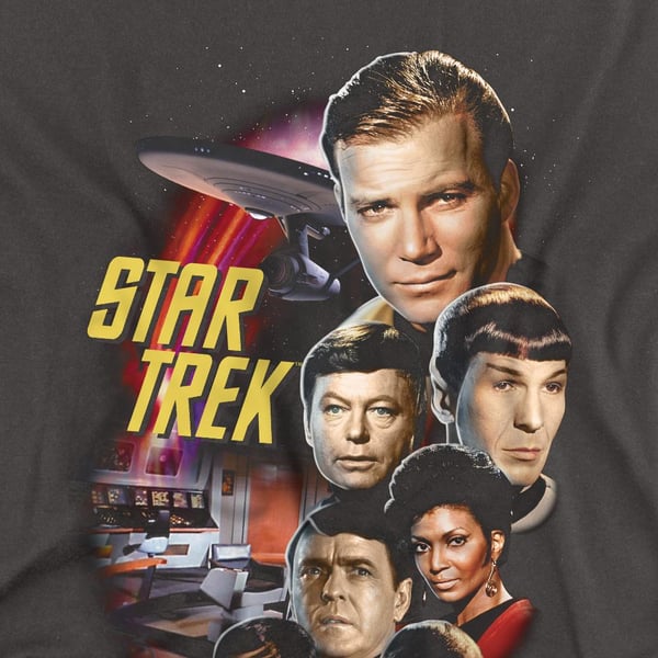 Star Trek Unisex Adult Classic Crew T-Shirt