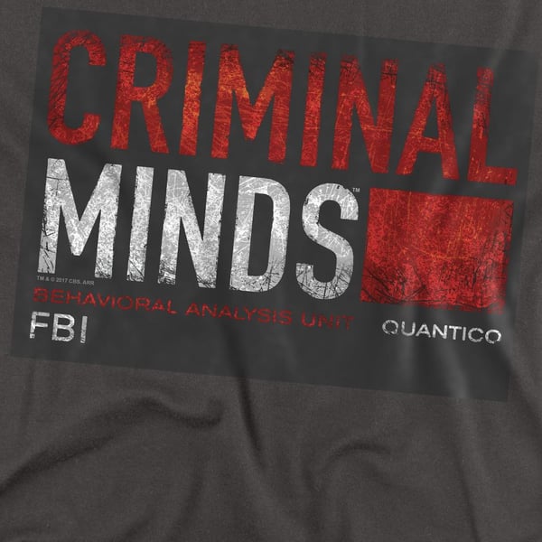 Criminal Minds Unisex Adult Title Card T-Shirt