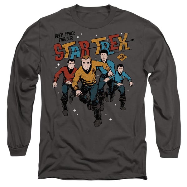 Star Trek Unisex Adult Deep Space Thrills T-Shirt