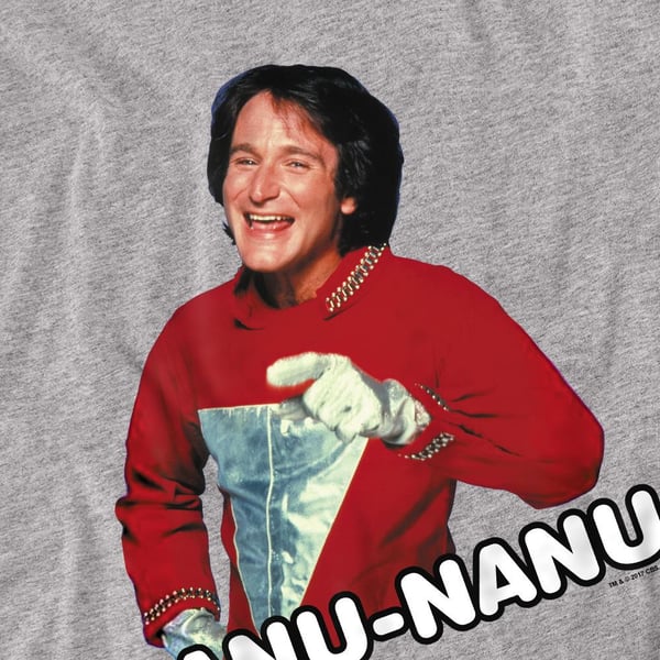 Mork And Mindy Unisex Aikuisten Iskulause T-paita
