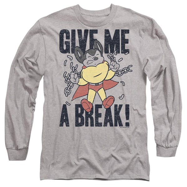 Mighty Mouse Unisex aikuisten Give Me a Break -T-paita