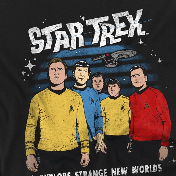 Star Trek Unisex Aikuisten Strange New World T-paita
