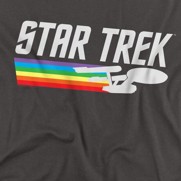 Star Trek Unisex aikuisten sateenkaaripolku T-paita
