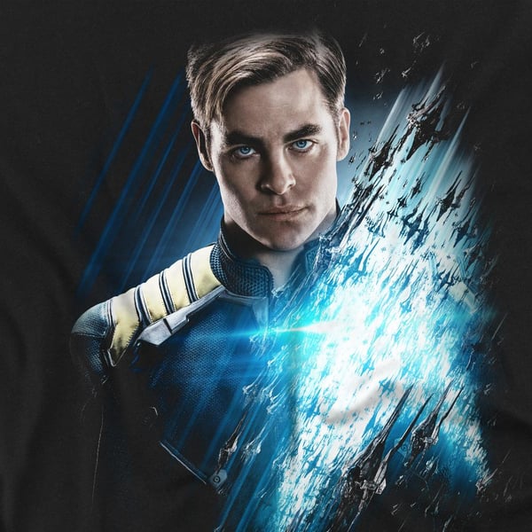 Star Trek Beyond Unisex Adult Captain Kirk Poster T-Shirt