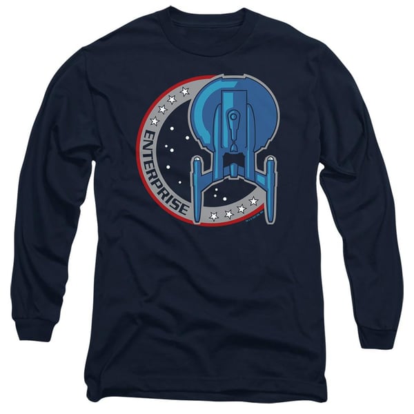 Star Trek Unisex Adult Enterprise Patch T-Shirt Star Trek Unisex Adult Enterprise Patch T-Shirt