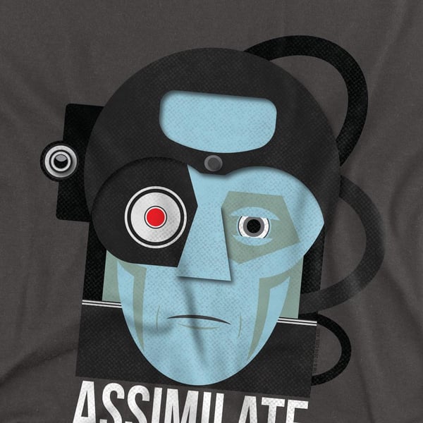 Star Trek Unisex Aikuisten Assimilate or Die T-paita