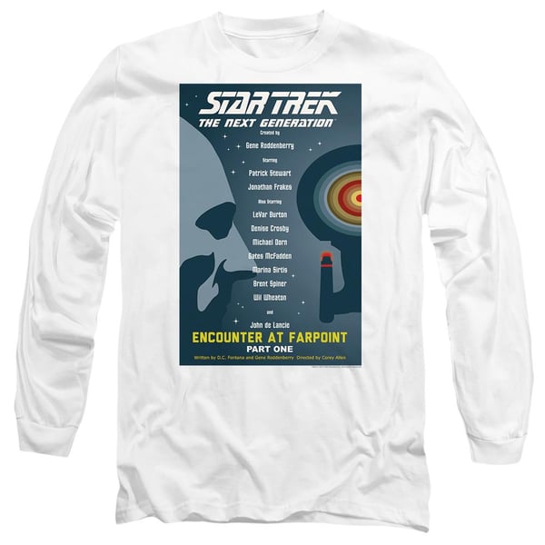 Star Trek Unisex Aikuisten The Next Generation Kausi 1 Jakso 1 T-paita