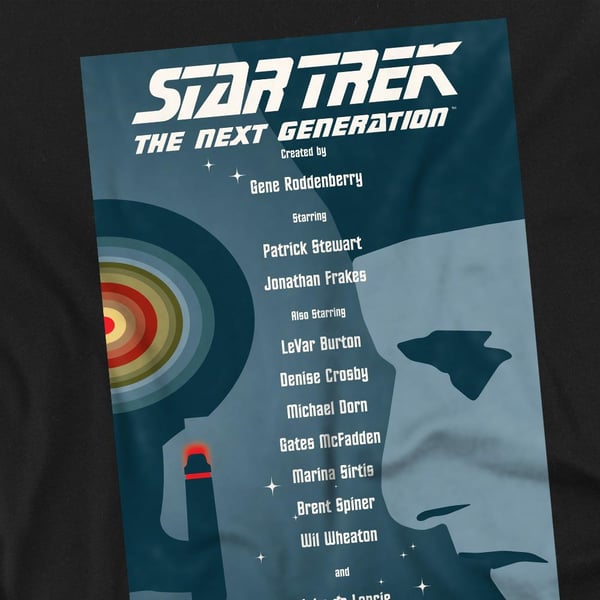 Star Trek Unisex Aikuisten The Next Generation Kausi 1 Jakso 2 T-paita