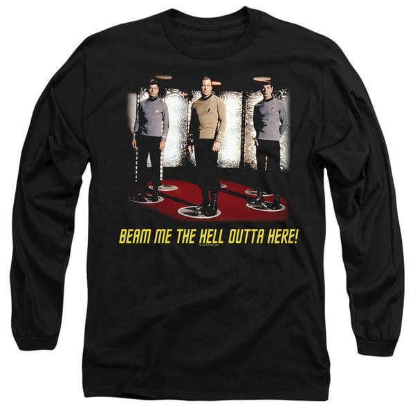 Star Trek Unisex Adult Beam Me Out T-Shirt
