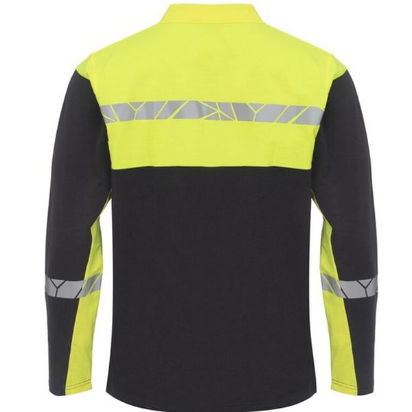Projob Mens Progression Pique Long-Sleeved Polo Shirt