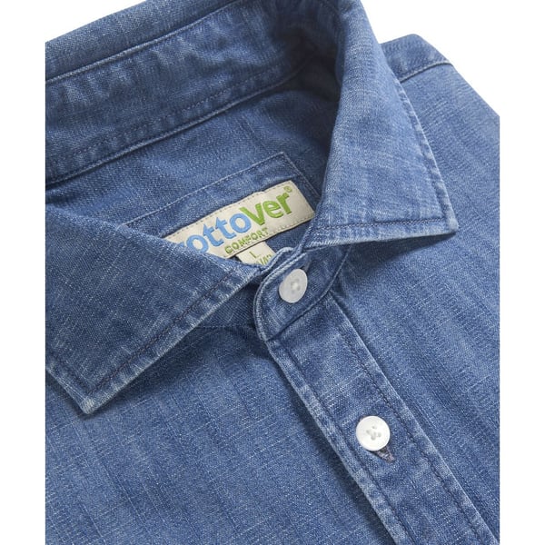Cottover Denim Slim skjorte til mænd