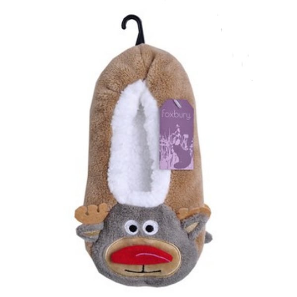 Foxbury Womens/Ladies Rudolph Slipper Socks