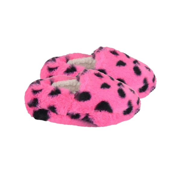 Slumberzzz Barn/Kids Leopardmönstrade Tofflor