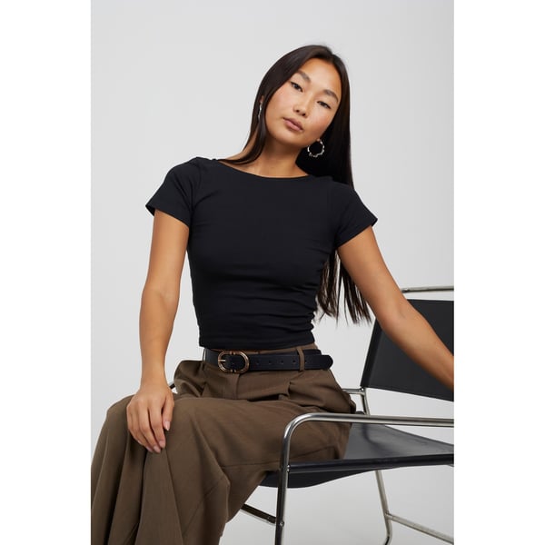 Brave Soul Womens/Ladies Pixie Fitted Scoop Tee