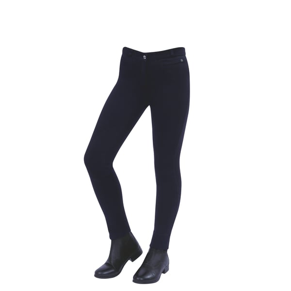 Dublin Childrens/Kids Supa-fit Zip Up Knee Patch Jodhpurs