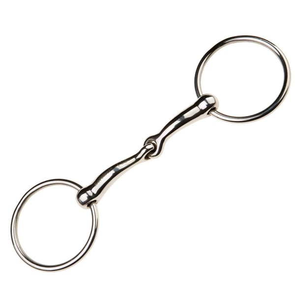 Korsteel Stainless Steel Jointed Loose Ring Snaffle Bit