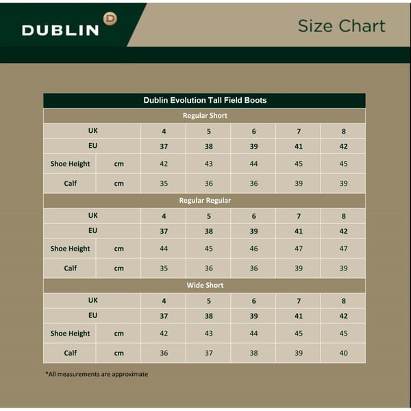 Dublin Womens/Ladies Evolution Tall Leather Field Boots