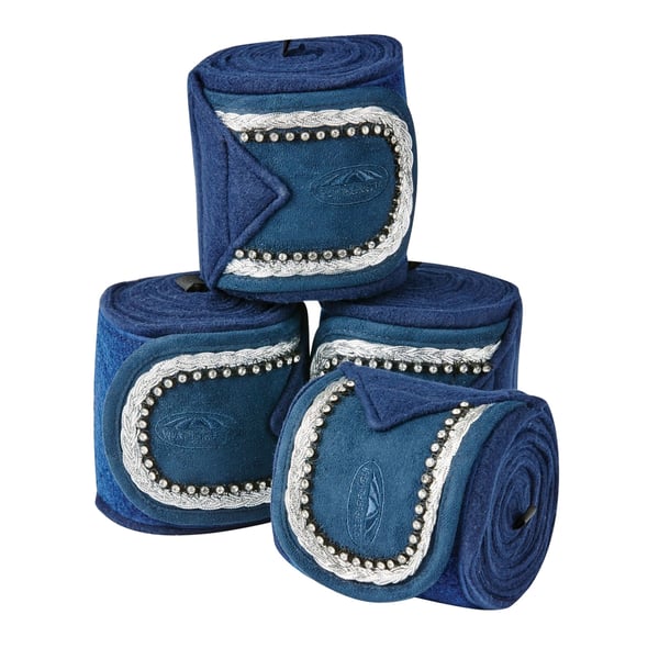 Weatherbeeta Fleece Bling Bandage For Horses (Set Of 4)