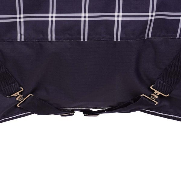 Saxon Defiant Standard-Neck Plaid Midweight Horse Turnout Rug