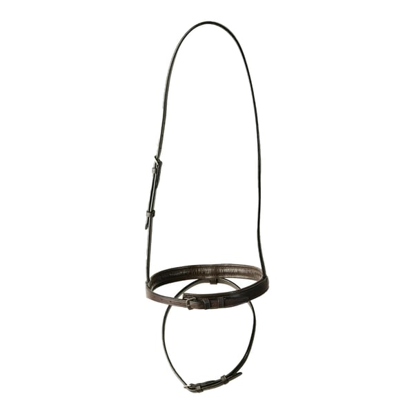 Kincade Raised Flash Leather Classic Horse Noseband