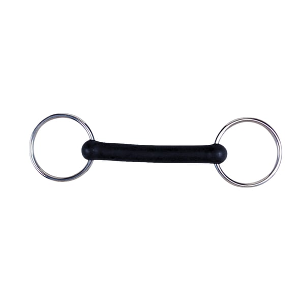 Korsteel Flexi Rubber Mullen Mouth Loose Ring Snaffle Bit