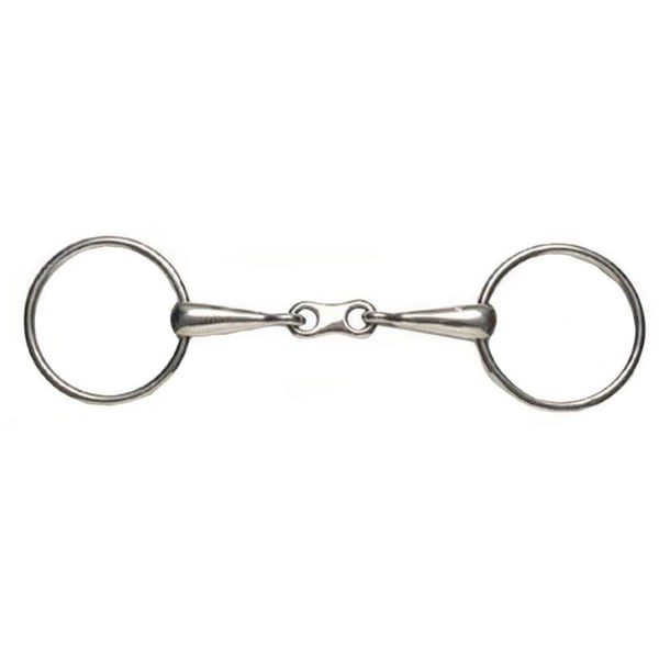 Korsteel Stainless Steel Thin Mouth French Link Loose Ring Snaffle Bit
