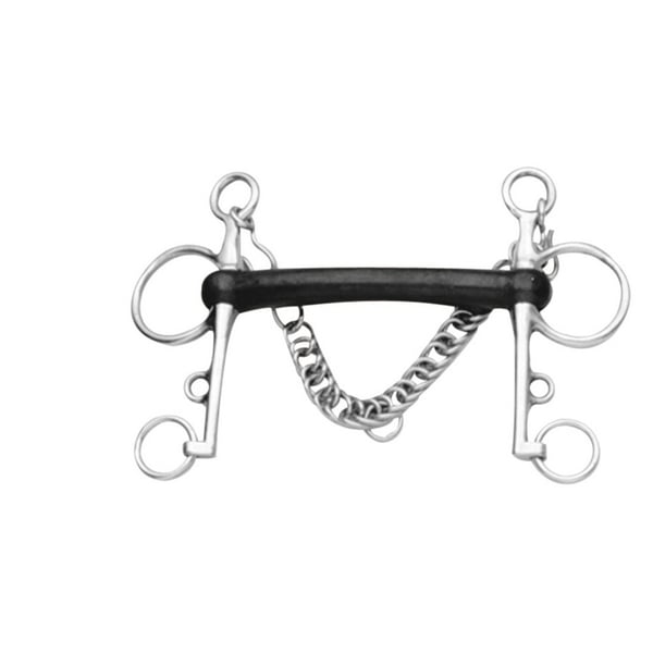 Korsteel Hard Rubber Mullen Mouth Pelham Bit