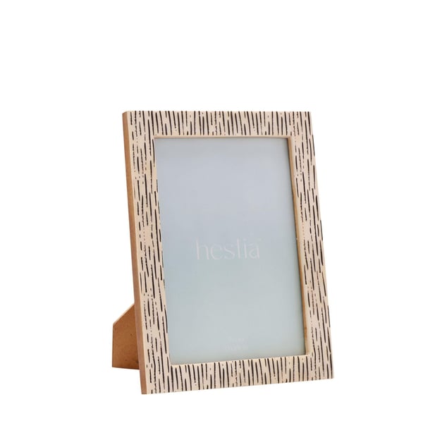 Hestia Striped Bone Photo Frame 5 x 7 Hestia Striped Bone Photo Frame 5 x 7
