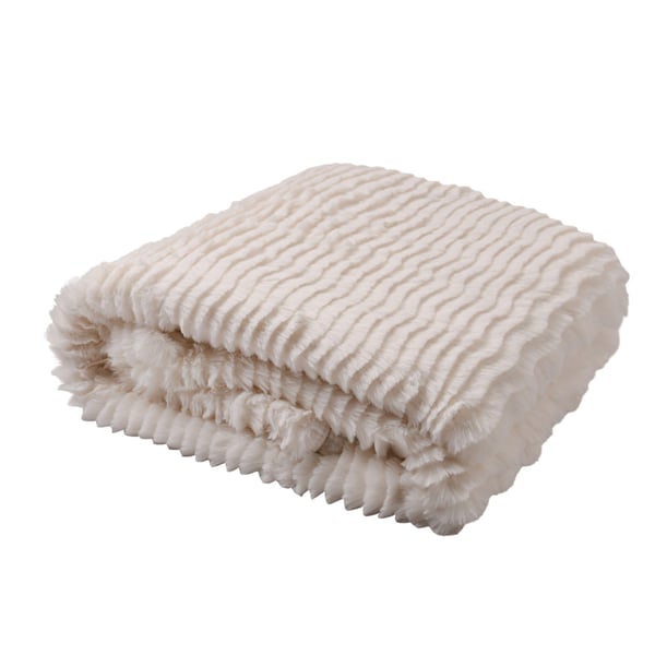 Hestia Ivory Ripple Throw 150cm x 200cm