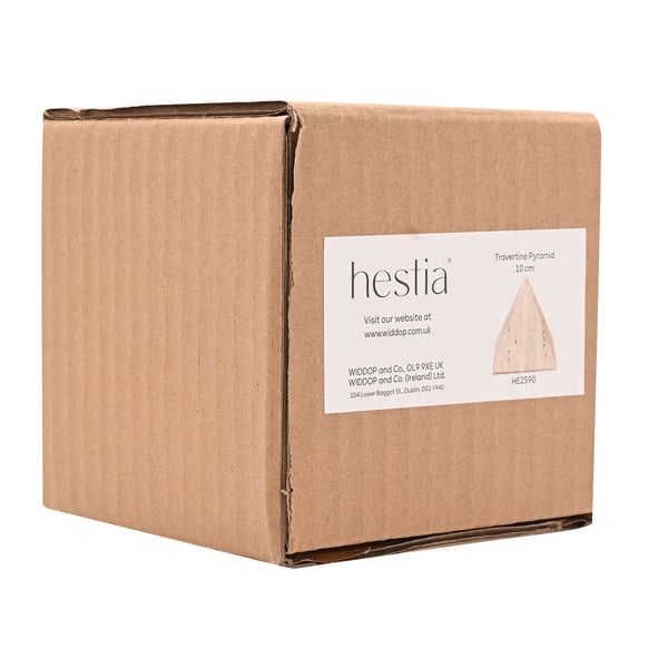 Hestia Travertinpyramid - 10cm