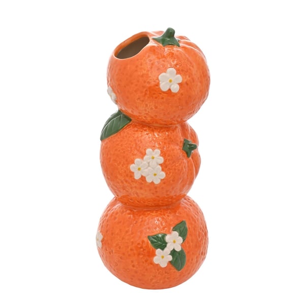 Hestia 21 cm trippel orange vas